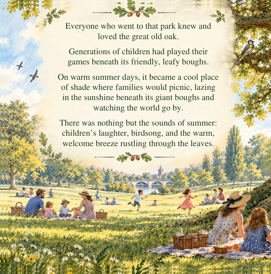 The story of the generations who knew and loved the oak